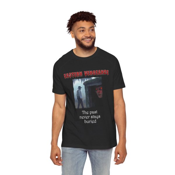 Men's Raglan T-Shirt | Horror Movie Tee, Vintage Style Shirt, Eastern Vengeance Graphic, Gift for Movie Lovers, Halloween Apparel - Image 3