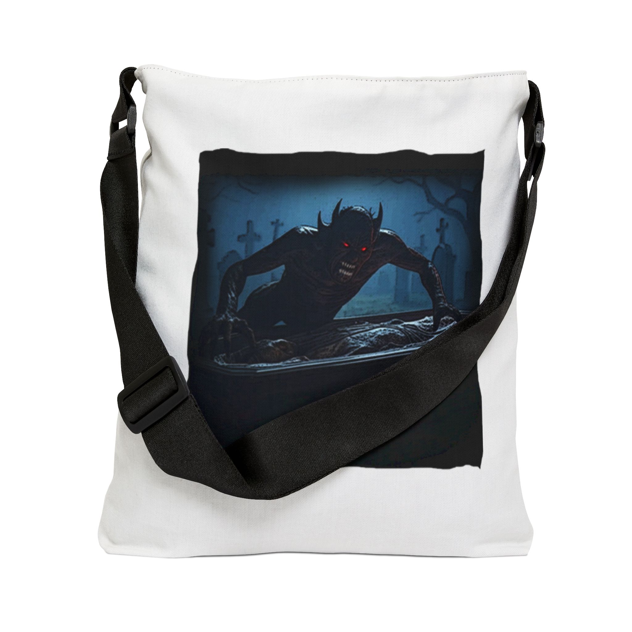 Gothic Horror Adjustable Tote Bag - Image 3