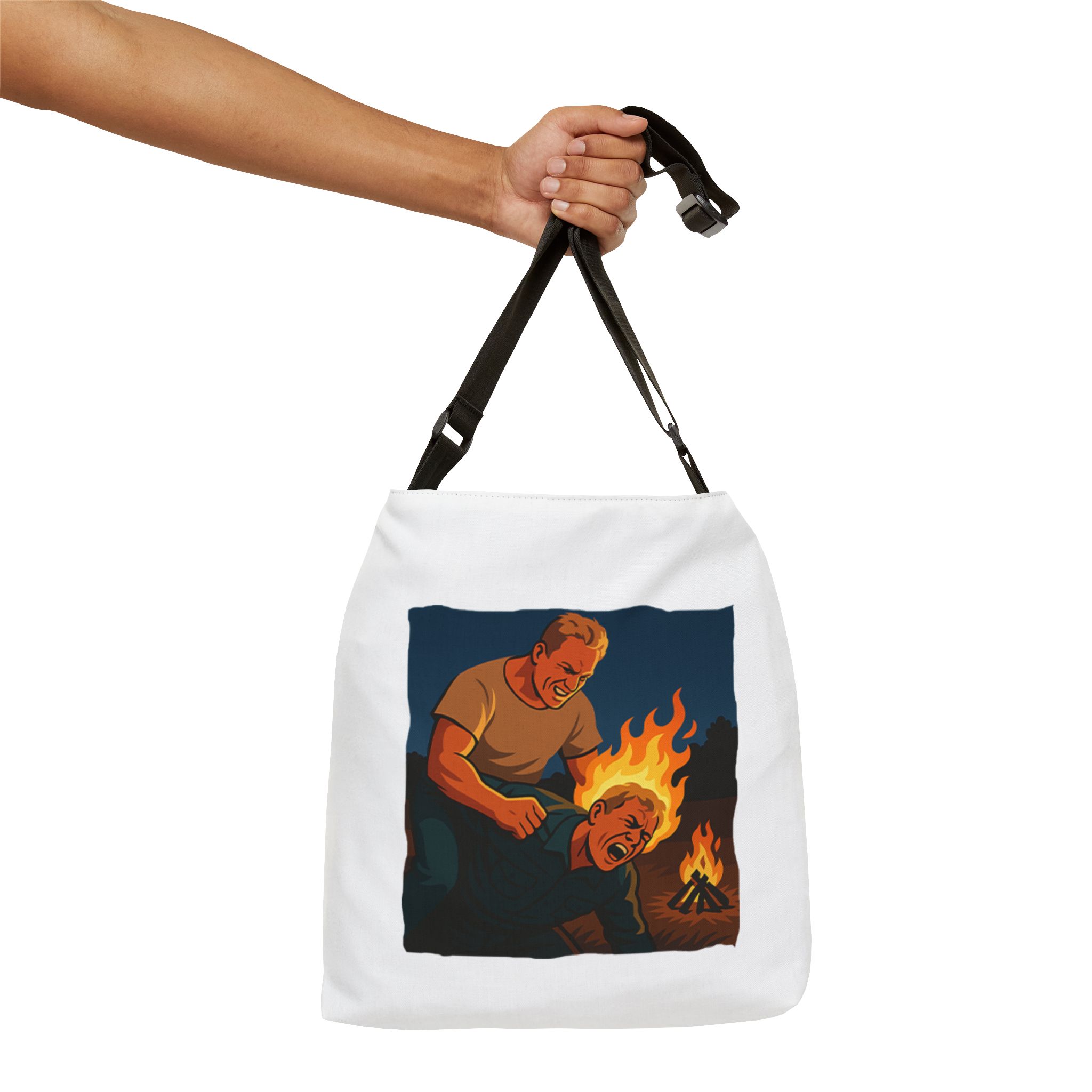 Casual Adjustable Tote Bag with Bold Graphic Designs - Image 4
