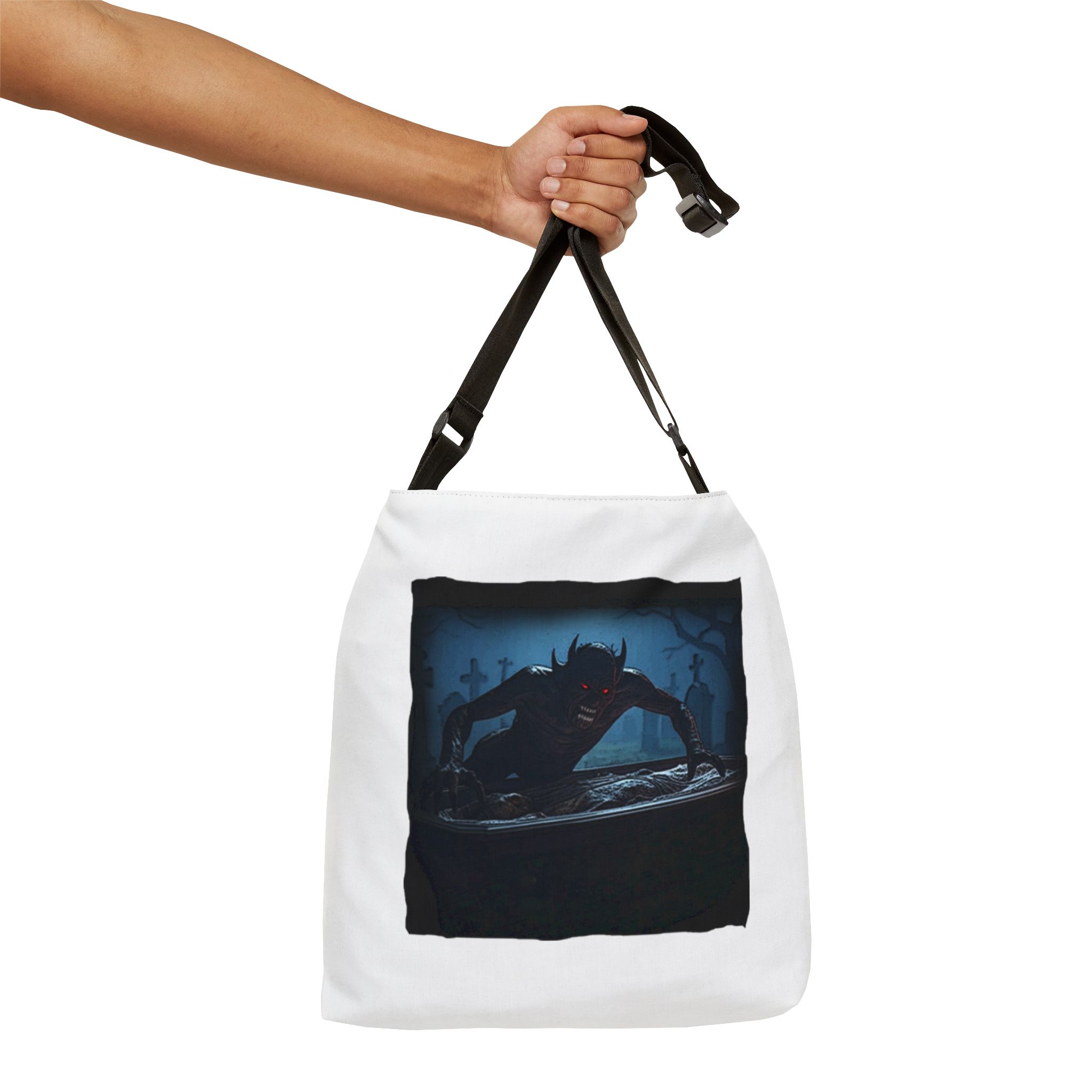 Gothic Horror Adjustable Tote Bag - Image 4